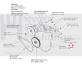 Life Fitness Elliptical Alternator Strap with Insert 0K61-02601-0000-hydrafitnessparts