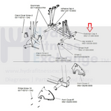 Life Fitness Elliptical Arm Joint End Cap 0K61-01284-0000-hydrafitnessparts