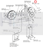Life Fitness Elliptical Crank Bracket Mount Screw 3/8"-16x3.45" 0017-00101-1608-hydrafitnessparts