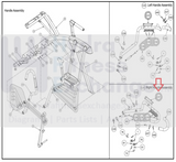 Life Fitness Elliptical Front Heart Rate Pulse Grip Hand Sensor 1007342-0001-hydrafitnessparts