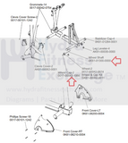 Life Fitness Elliptical Front Wheel Axle w/ Cap 0K61-01300-0000 0017-00042-1066-hydrafitnessparts