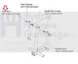 Life Fitness Elliptical Leg Mount Screw 0017-00101-1635-hydrafitnessparts