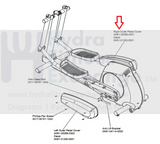 Life Fitness Elliptical Right Outside Link Arm Cover AK61-00155-0001-hydrafitnessparts