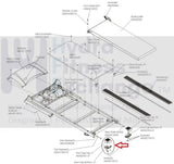 Life Fitness Essential FT4 Folding Treadmill Left Bottom End Cap HEA52903-LF-hydrafitnessparts
