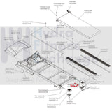 Life Fitness Essential FT4 Folding Treadmill Right Bottom End Cap HEA52902-LF-hydrafitnessparts