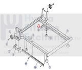 Life Fitness F3 Fit Series Treadmill Right Front Wheel Fix Cover 8124401-hydrafitnessparts