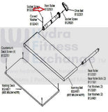 Life Fitness F3 T3 Treadmill Front Drive Roller with Pulley 8132501-hydrafitnessparts