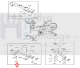 Life Fitness GEC GEH Stationary Bikes Leveling Foot Leveler Adjustable 9076902-hydrafitnessparts