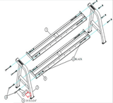 Life Fitness Hammer Parabody Strength System Flat Washer 3/8" 3102514-hydrafitnessparts