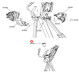 Life Fitness Integrity Elliptical Charcoal Gray Cupholder 1001034-2400-hydrafitnessparts