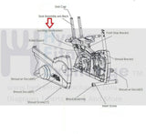 Life Fitness LC-4500R LC-5500R Stationary bike Black Lever Seat Lock Assembly SK51-00053-0000-hydrafitnessparts