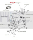 Life Fitness LC-5500R Recumbent Bike Display Console Assembly AK51-00073-0007-hydrafitnessparts