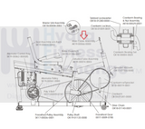 Life Fitness LC-5500R Recumbent Bike Main Wire Harness AK19-00066-0000-hydrafitnessparts