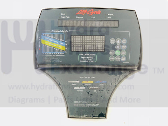 Life Fitness LC-8500 Commercial Recumbent Bike Display Console AK63-00072-0001-hydrafitnessparts