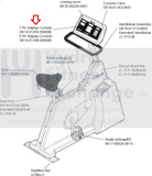 Life Fitness LC5000 Upright Bike Display Console Assembly Ok18-01204-0000-hydrafitnessparts