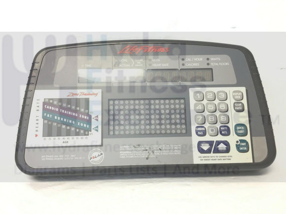 Life Fitness LS-9500HR Upright Stepper Display Console Panel AK24-00280-0001-hydrafitnessparts