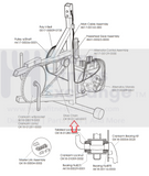 Life Fitness Lifecycle Upright Bike Drive Chain OK18-01140-0001-hydrafitnessparts