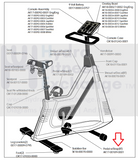 Life Fitness Lifecycle Upright Bike Right Pedal with Strap 1/2" AK17-00189-0001-hydrafitnessparts