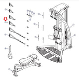 Life Fitness Parabody CM Fit 1.0 G5 Home Gym Long Strap Handle LEA7745701-hydrafitnessparts