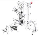Life Fitness Parabody G5 Home Gym Guide Rod Weldment LEA7611701-hydrafitnessparts