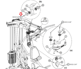 Life Fitness Parabody GS4 GS6 Home Gym Hex Bolt 3/8"-16x5.75" ACUDA1E03853416NB-hydrafitnessparts