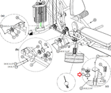 Life Fitness Parabody GS4 GS6 System Home Gym Pulley Guard ACU02-1451-hydrafitnessparts