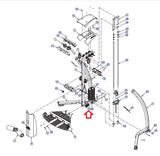 Life Fitness Parabody Hammer Strength Home Gym Nylon Locknut LEA3102802-hydrafitnessparts