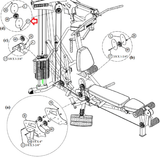 Life Fitness Parabody Home Gym Bolt 3/8"-16x1.75" ACUDA1E03813416NB-hydrafitnessparts