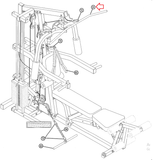 Life Fitness Parabody Home Gym Lat Pulldown Bar for Cable 45" 6275302-hydrafitnessparts