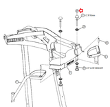 Life Fitness Parabody Home Gym Right Endcap ACU06-0357-hydrafitnessparts