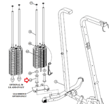 Life Fitness Parabody Home Gym Weight Stack Cushion ACU06-0047-hydrafitnessparts