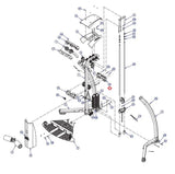 Life Fitness Parabody LFG5-101 - 001 G5 Home Gym Mid Back Cover LEA7755601-hydrafitnessparts