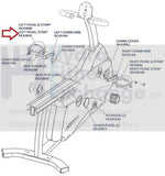 Life Fitness R3 C3 Recumbent Upright Bike Pedal Strap Left REX2KHL-hydrafitnessparts