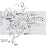 Life Fitness R3 C3 Recumbent Upright Bike Right Pedal Strap REX2KHM-hydrafitnessparts