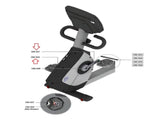 Life Fitness Recumbent Bike Left Pedal and Strap with Crank Arm AK66-00048-0001-hydrafitnessparts