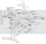 Life Fitness Recumbent R3 Bike Right Pedal Strap REX2KHM-hydrafitnessparts
