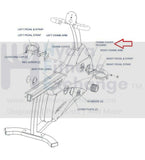 Life Fitness Recumbent Upright Bike C3 R3 Crank Cover REX2B8C-hydrafitnessparts