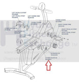Life Fitness Recumbent Upright Bike C3 R3 Extra Crank Hole Cover REX2BF3-hydrafitnessparts