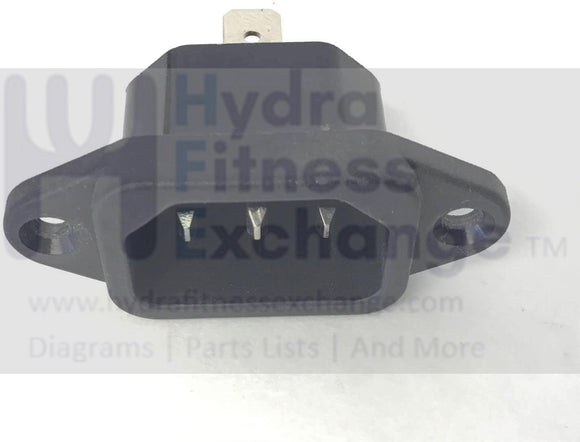 Life Fitness Residential Treadmill Power Cord Entry Input Socket 8129801-hydrafitnessparts