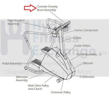 Life Fitness SC8500 HSG Upright Stepper Display Console Panel AK47-00017-0001-hydrafitnessparts