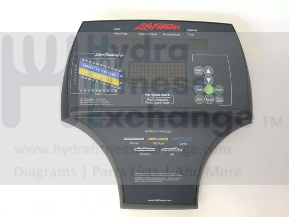 Life Fitness SC8500 HSG Upright Stepper Display Console Panel AK47-00017-0001-hydrafitnessparts