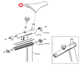 Life Fitness Stationary Bike Bottom Seat Pad GECWS-ALLXX-01-hydrafitnessparts