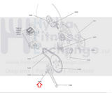 Life Fitness Stationary Bike Crank Mounting Bolt M8x20-1.25" 900-00-90008-20-hydrafitnessparts