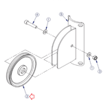 Life Fitness Strength System Pulley 6" 3239601-hydrafitnessparts