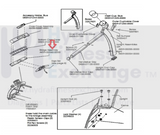 Life Fitness T5 Treadmill Handlebar Bridge Assembly AK59-00060-0000-hydrafitnessparts