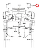 Life Fitness Treadmill Charcoal Gray Cup Holder 1025150-0001 Formerly 1001740-2400-hydrafitnessparts