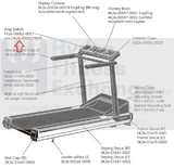 Life Fitness Treadmill Console Stop Button GK26-00002-0059-hydrafitnessparts