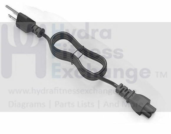 Life Fitness Treadmill Consoles &TVs 3 Pin Round Connect Power Line Cord 0017-00003-0970b-hydrafitnessparts