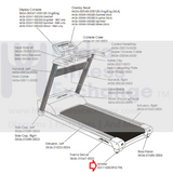Life Fitness Treadmill Leveling Foot Leveler 0017-00009-0796-hydrafitnessparts