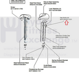 Life Fitness Upright Bike Extrusion Guide Cap 0K63-01044-0000-hydrafitnessparts